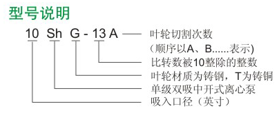 電站水泵型號(hào)說(shuō)明